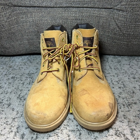 Timberland Classic 6” Waterproof Brown Boots Size 2 - Picture 5 of 10